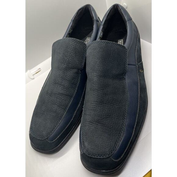 Men’s Stacy Adam’s Blue Suede/Leather Slip On‎ Dress Shoe Sz 13M - Picture 1 of 9